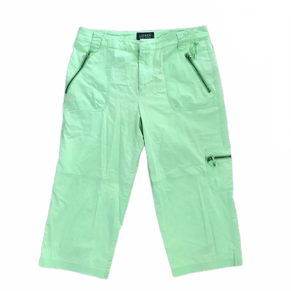 Ralph Lauren Lime Green Cropped Pants capris